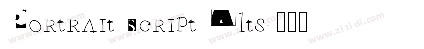 Portrait Script Alts字体转换
